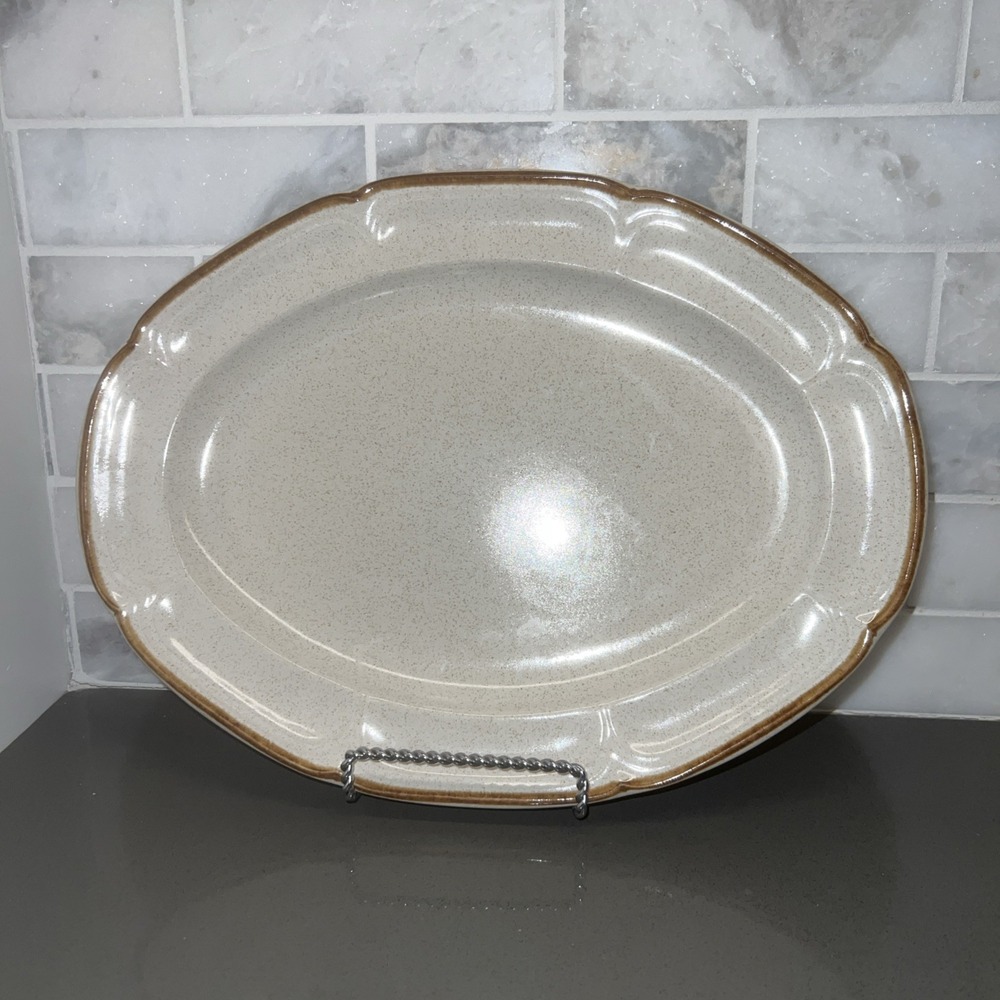 Baroque Hearthside Stonewear Serving Platter